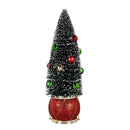 Joyful Traditions Table Décor Tree in Drum Bottle Brush Set