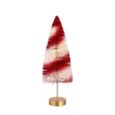 Sugar & Stripes Bright Table Décor Candy Striped Bottle Brush Tree Set