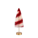 Sugar & Stripes Bright Table Décor Candy Striped Bottle Brush Tree Set