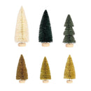 Shades of Emerald Table Décor Bottle Brush Tree Set