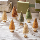 Shades of Emerald Table Décor Bottle Brush Tree Set