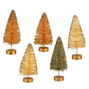 Shades of Emerald Table Décor Bottle Brush Tree Set