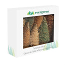 Shades of Emerald Table Décor Bottle Brush Tree Set