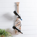 Brown & White Striped Paddle Wall Wine Décor