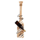 Brown & White Striped Paddle Wall Wine Décor
