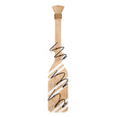 Brown & White Striped Paddle Wall Wine Décor