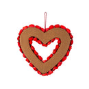 Valentine's Day Wreath Wood Curl Heart, 16"H