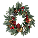 Woodland Storybook Wreath Artificial with Pine Cone and Berry, 20"