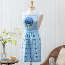 VivaStyle Apron Quick Dry Waffle Weave Double-Sided, Hydrangea Haven, One-Size-Fits-Most