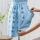 VivaStyle Apron Quick Dry Waffle Weave Double-Sided, Hydrangea Haven, One-Size-Fits-Most