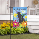 Winky Blinky Floral Ant Applique Lighted Garden Flag