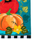 Portly Pumpkin Birds Applique Flag House