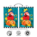 Portly Pumpkin Birds Applique Flag House