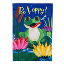 Winky Blinky Be Hoppy Applique Lighted Garden Flag