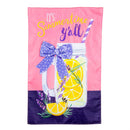 Lavender Lemonade Applique House Flag