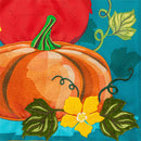 Portly Pumpkin Birds Applique Flag Garden