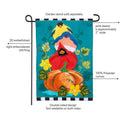 Portly Pumpkin Birds Applique Flag Garden