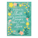 Simple Blessings Fueled By Faith Applique Garden Flag Garden