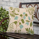 VivaStyle Leaf Print Indoor/Outdoor Hooked Pillow, 18"x18"