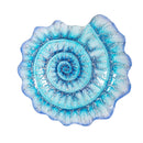 Seaside Retreat Birdbath, Shell Glass Birdbath, 18"
