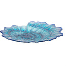 Seaside Retreat Birdbath, Shell Glass Birdbath, 18"