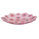 Cottage Garden Birdbath, Scalloped Edge Glass Birdbath, 18"