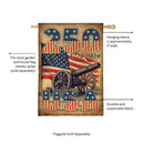 250th Anniversary Cannons Burlap House Flag