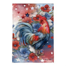 Doodle Dandy Rooster Burlap Garden Flag