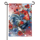 Doodle Dandy Rooster Burlap Garden Flag