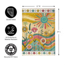 Sunny Field Burlap Garden Flag