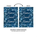 VivaStyle Gilded Meadow Burlap Garden Flag "Home Sweet Home"