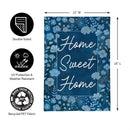 VivaStyle Gilded Meadow Burlap Garden Flag "Home Sweet Home"