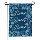 VivaStyle Gilded Meadow Burlap Garden Flag "Home Sweet Home"