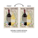 Wine Tasting Daily Burlap Garden Flag