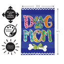 Pet Central Dog Mom Burlap Flag House