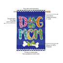 Pet Central Dog Mom Burlap Flag House