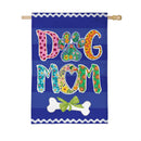 Pet Central Dog Mom Burlap Flag House