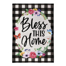 Bless This Home Burlap Flag House