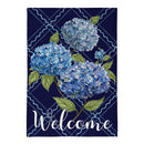 VivaStyle Burlap Garden Flag, Hydrangea Haven