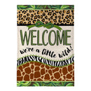 We're a Little Wild Burlap Flag Garden