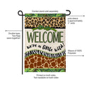 We're a Little Wild Burlap Flag Garden