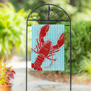 Lobster Day Burlap Garden Flag