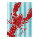 Lobster Day Burlap Garden Flag