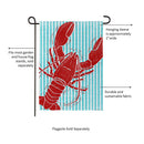 Lobster Day Burlap Garden Flag