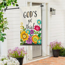 God's Got This Burlap Flag House