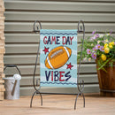 Game Day Vibes Burlap Garden Flag