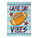 Game Day Vibes Burlap Garden Flag