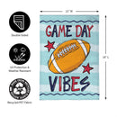 Game Day Vibes Burlap Garden Flag