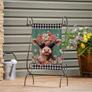 Floral Sunglasses Highland Cow Burlap Garden Flag