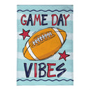 Game Day Vibes Burlap House Flag